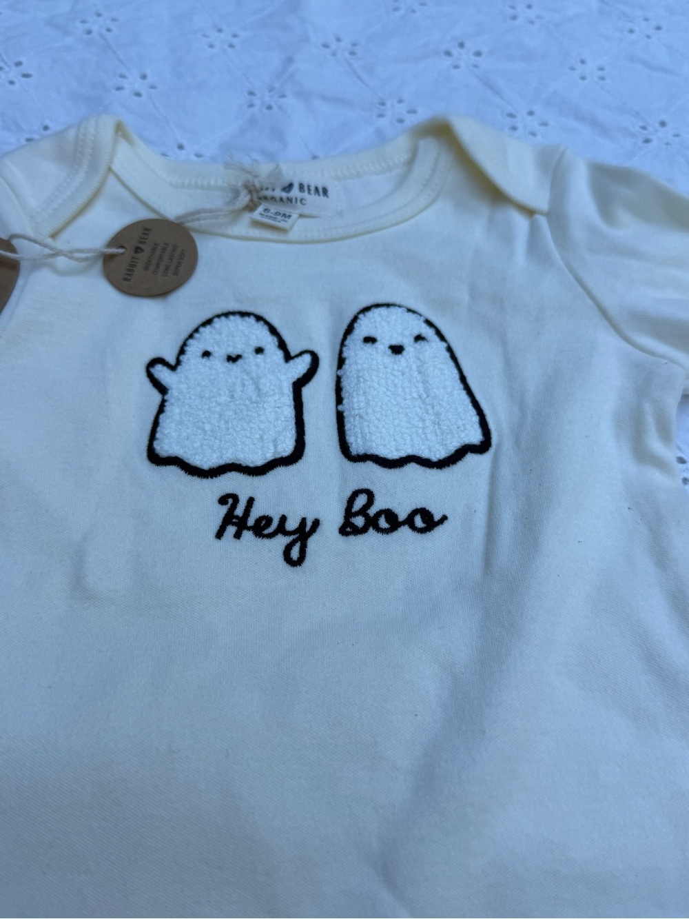 Hey, Boo! 👻 Rabbit and Bear Organic One piece 6-9 Months